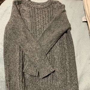 Gray Knotted Sweater